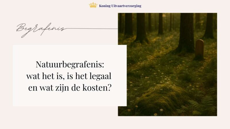 Natuurbegrafenis: wat het is, is het legaal en wat zijn de kosten?