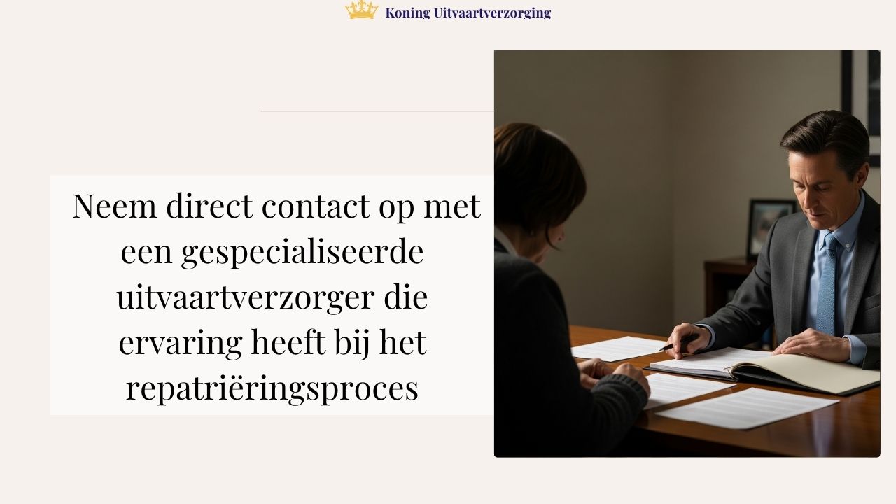 Contact gespecialiseerde uitvaartverzorger