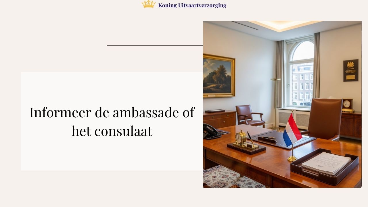 Informeer de ambassade of het consulaat