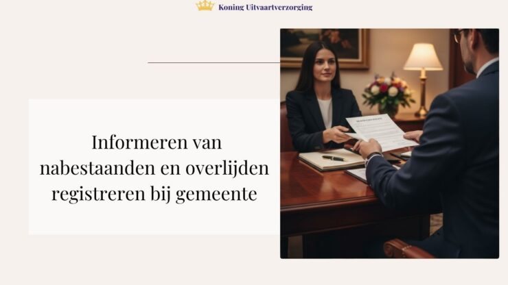2. Informeren van nabestaanden en overlijden registreren bij de gemeente
