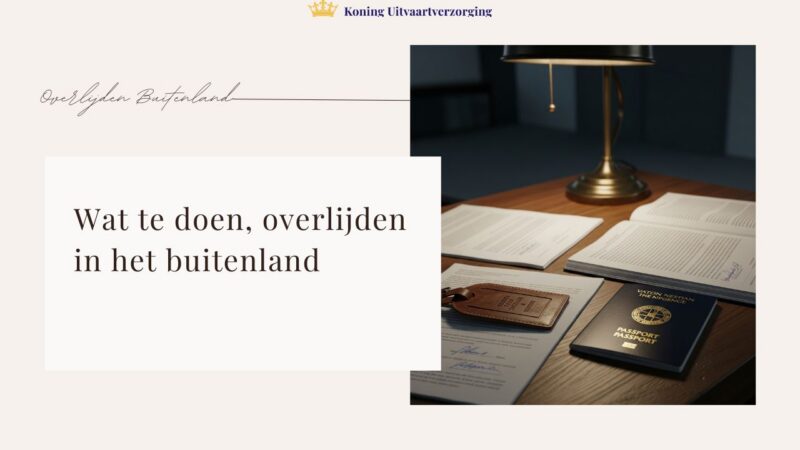 Wat te doen bij overlijden in het buitenland? (repatriëren)